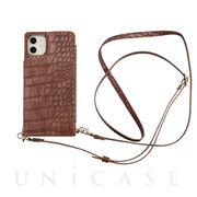 【iPhone11/XR ケース】Cross Body Case Animal Series for iPhone11（crocodile）