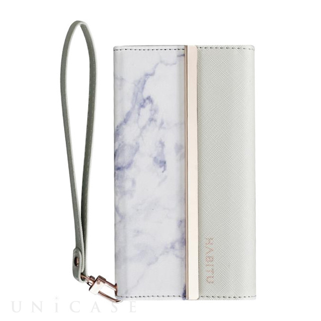 【iPhone11 Pro ケース】Wristlet Folios ERIS (WHITE MARBLE)