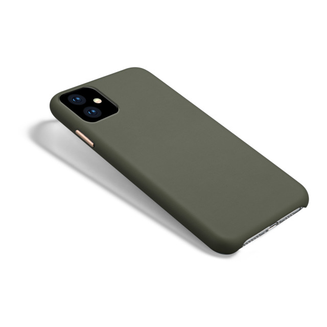 【iPhone11 ケース】Macaron VEGAN LEATHER (OLIVE)サブ画像