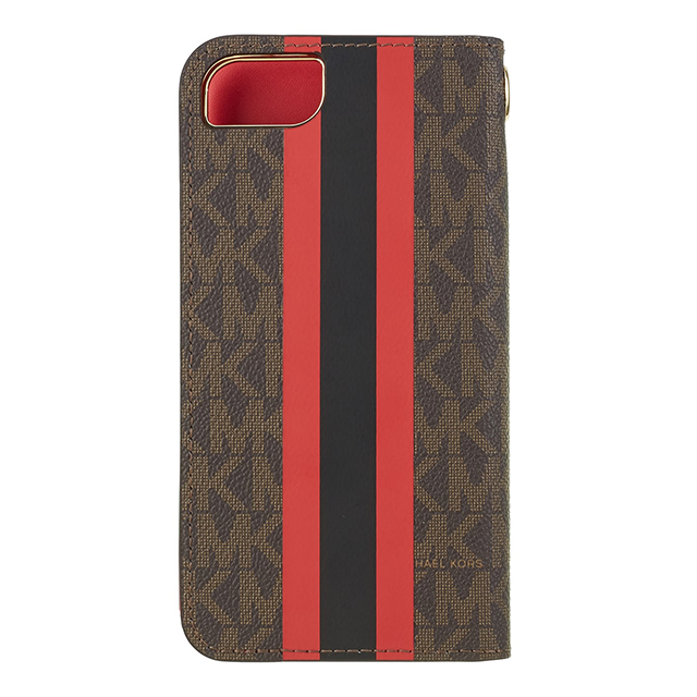 【iPhoneSE(第3/2世代)/8/7 ケース】Folio Case Red Stripe with Charmgoods_nameサブ画像