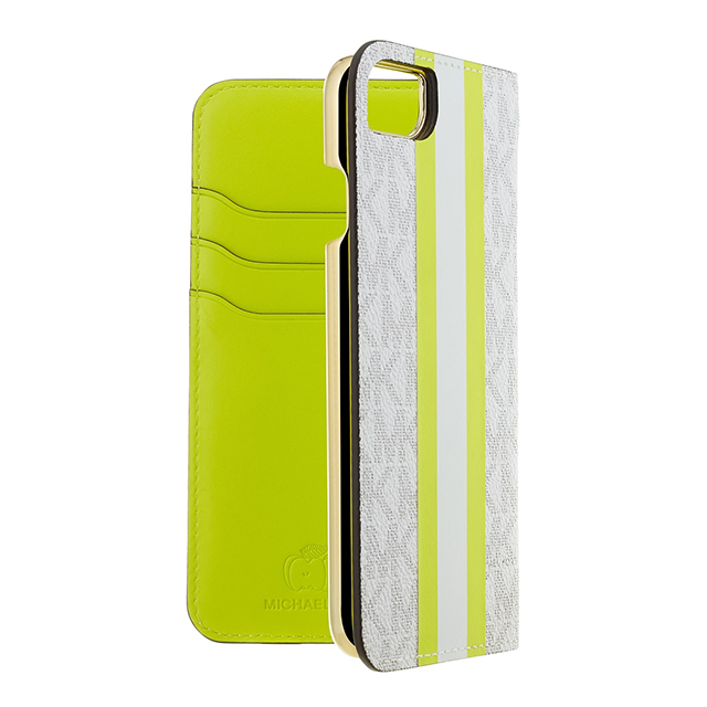 fordel en kop anspændt iPhoneSE(第2世代)/8/7 ケース】Folio Case Lime Stripe with Charm MICHAEL KORS |  iPhoneケースは UNiCASE