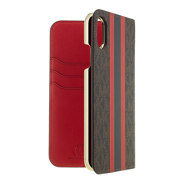 Wonder tiener vliegtuig iPhoneXR ケース】Folio Case Red Stripe with Charm MICHAEL KORS | iPhoneケースは  UNiCASE