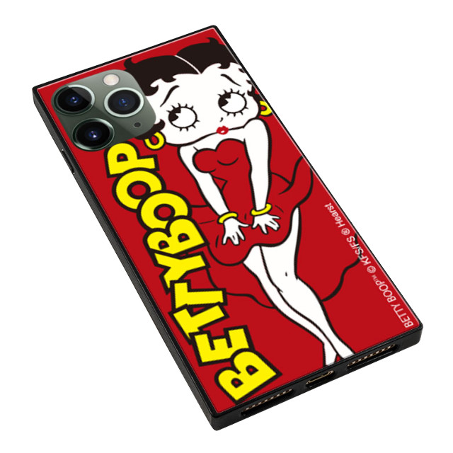 【iPhone11 Pro ケース】Betty Boop スクエア型 ガラスケース (RED)goods_nameサブ画像