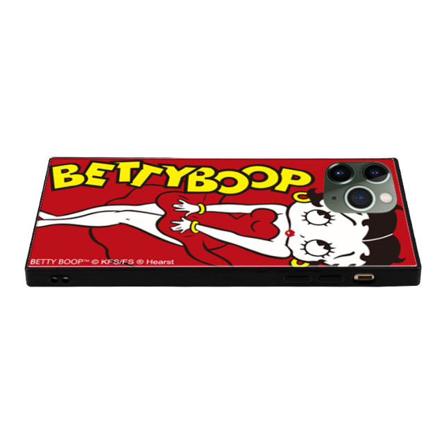 【iPhone11 Pro ケース】Betty Boop スクエア型 ガラスケース (RED)サブ画像