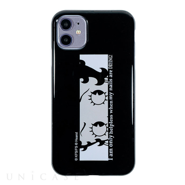 【iPhone11/XR ケース】Betty Boop クリアケース (BLACK)