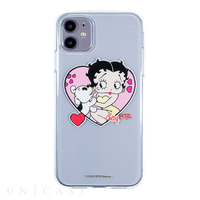 【iPhone11/XR ケース】Betty Boop クリアケース (HEART)