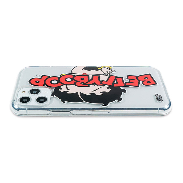 【iPhone11 Pro ケース】Betty Boop クリアケース (LOGO RED ＆ BLACK)goods_nameサブ画像