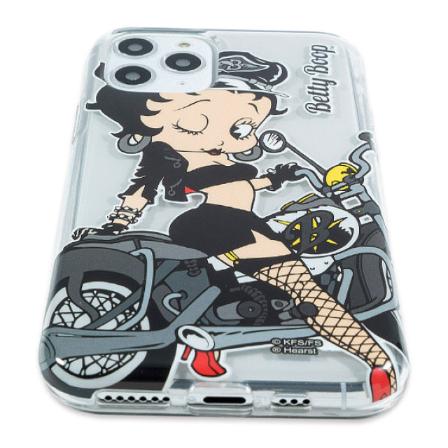 【iPhone11 Pro ケース】Betty Boop クリアケース (BLACK BIKE)goods_nameサブ画像