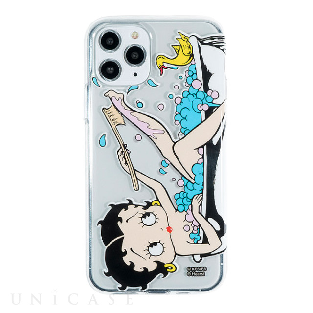 【iPhone11 Pro ケース】Betty Boop クリアケース (BATH TIME)