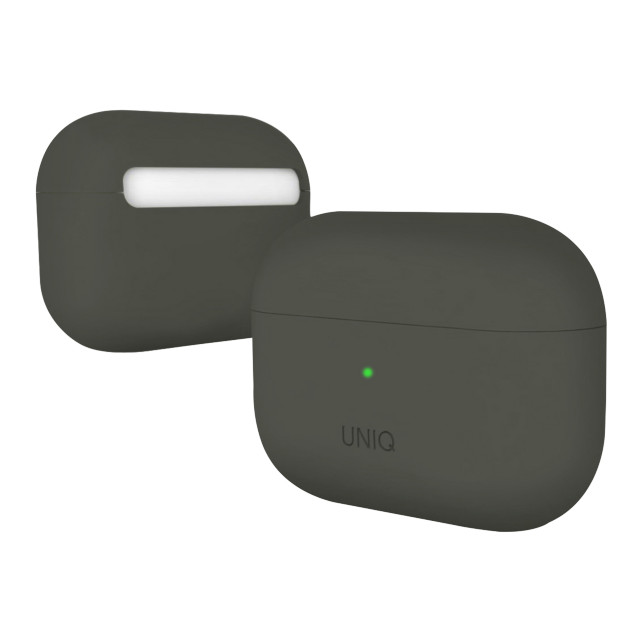 【AirPods Pro(第1世代) ケース】LINO プレミアム リキッド シリコン Airpods Pro ケース - Moss (Grey)