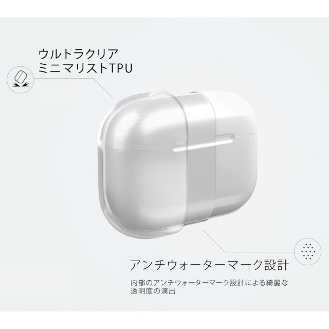 【AirPods Pro(第1世代) ケース】GLASE AirPods Pro クリア TPU ハング ソフトケース - GLOSSY CLEAR (CLEAR)サブ画像