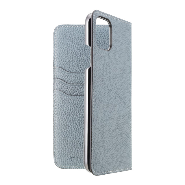 【iPhone11 Pro Max ケース】German Shrunken Calf Folio Case (Light Blue)goods_nameサブ画像