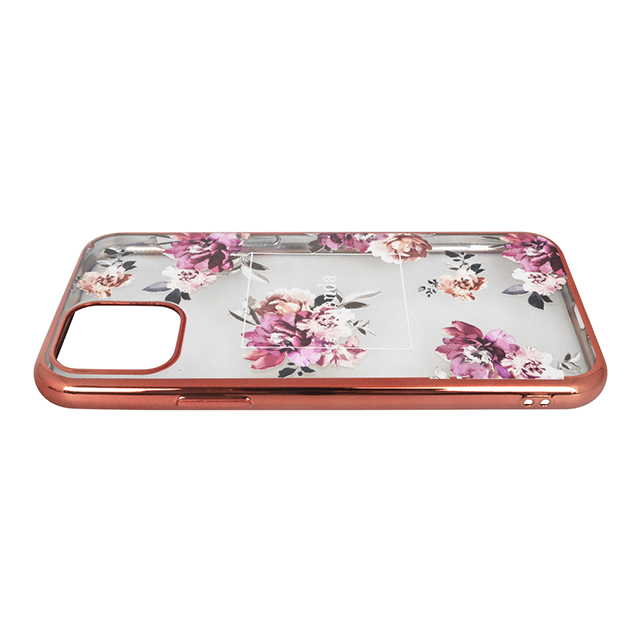 【iPhone11 Pro ケース】rienda メッキクリアケース (Brilliant Flower/バーガンディー)goods_nameサブ画像