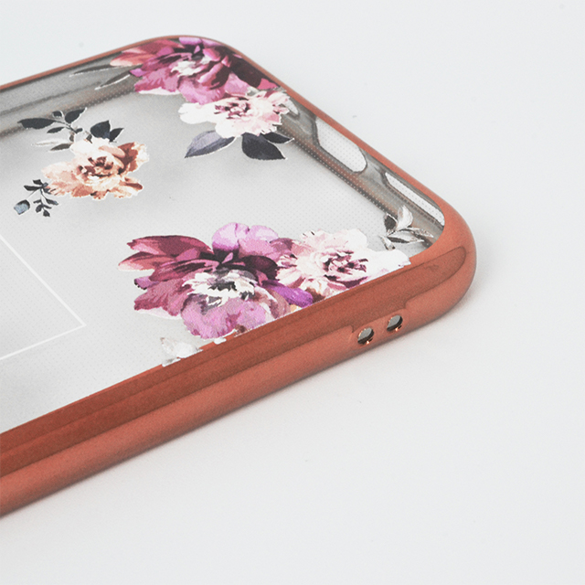 【iPhone11 Pro ケース】rienda メッキクリアケース (Brilliant Flower/バーガンディー)goods_nameサブ画像