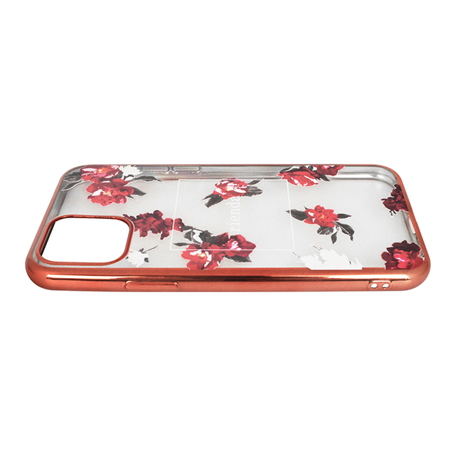 【iPhone11 ケース】rienda メッキクリアケース (Red Flower/レッド)サブ画像