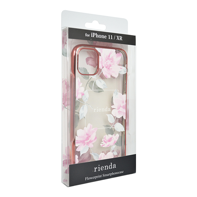 【iPhone11 ケース】rienda メッキクリアケース (Lace Flower/ピンク)goods_nameサブ画像