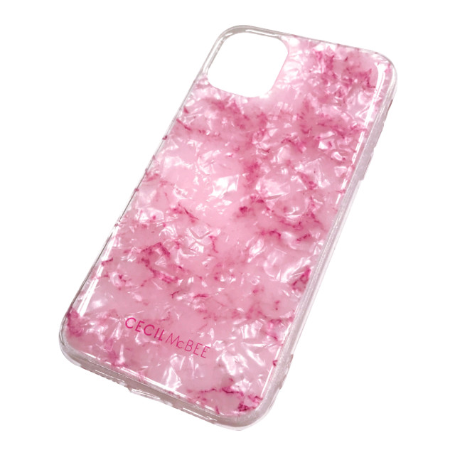 【iPhone11/XR ケース】CECIL McBEE ソフトシェルケース 大理石 (PINK)goods_nameサブ画像