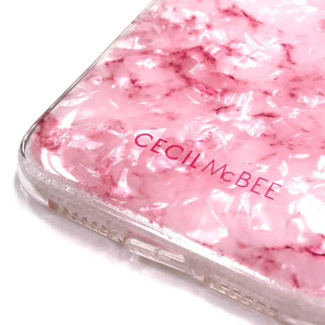 【iPhone11/XR ケース】CECIL McBEE ソフトシェルケース 大理石 (PINK)サブ画像