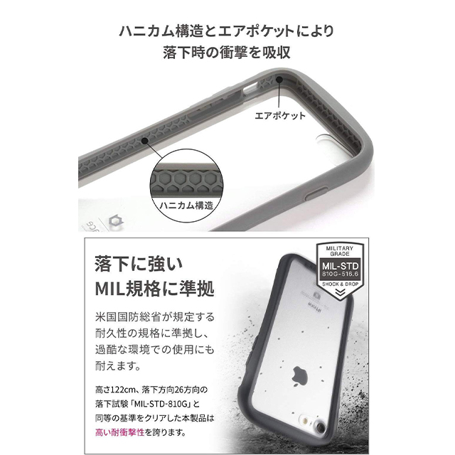 【iPhone6s/6 ケース】iFace Reflection強化ガラスクリアケース (レッド)サブ画像