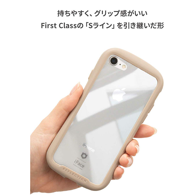 【iPhone8 Plus/7 Plus ケース】iFace Reflection強化ガラスクリアケース (レッド)サブ画像