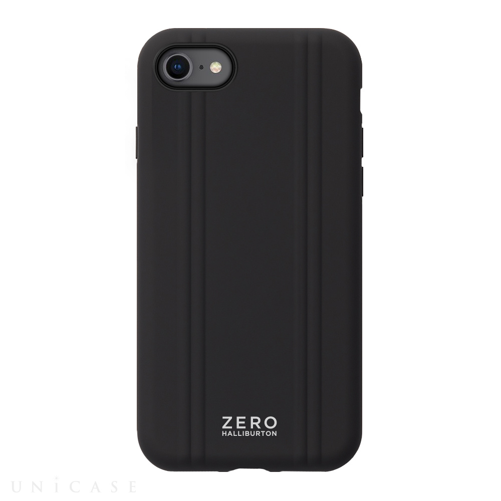 【iPhoneSE(第3/2世代)/8/7 ケース】ZERO HALLIBURTON Hybrid Shockproof Case for iPhoneSE(第2世代) (Black)