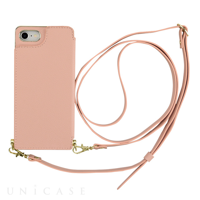 【iPhoneSE(第3/2世代)/8/7 ケース】Cross Body Case for iPhoneSE(第2世代) (pink)