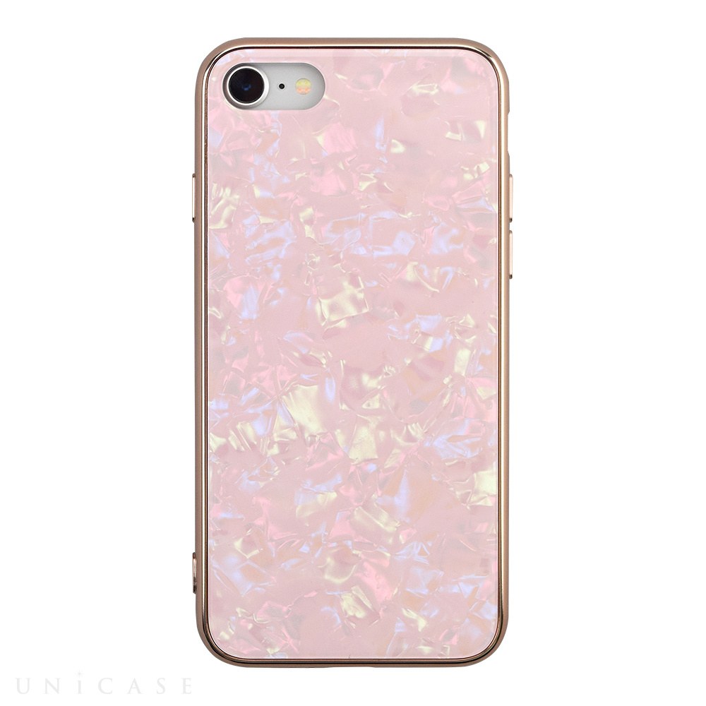 【iPhoneSE(第3/2世代)/8/7 ケース】Glass Shell Case for iPhoneSE(第2世代) (pink)