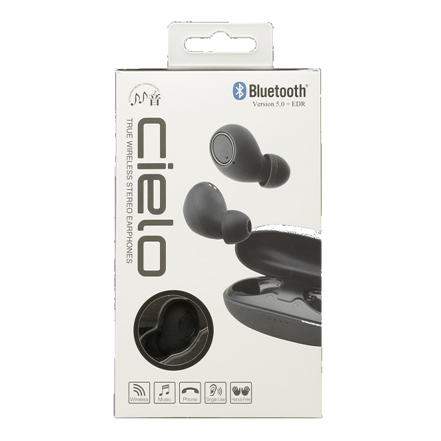 【完全ワイヤレスイヤホン】『cielo』BLUETOOTH完全ワイヤレスイヤホン (ディープブラック)goods_nameサブ画像