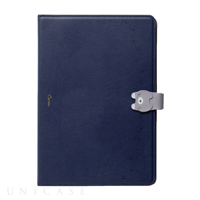 【iPad(10.2inch)(第9/8/7世代)/ Air(10.5inch)(第3世代)/Pro(10.5inch) ケース】手帳型ケース Cocotte (Navy)