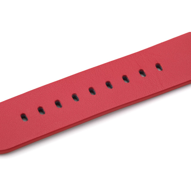 【Apple Watch バンド 49/45/44/42mm】Italian Genuine Leather Watchband (Red) for Apple Watch Ultra2/SE(第2/1世代)/Series9/8/7/6/5/4/3/2/1サブ画像