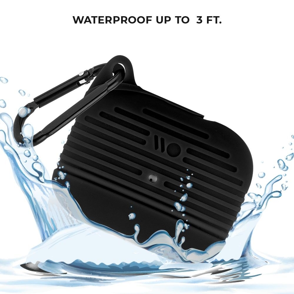 【AirPods Pro(第1世代) ケース】Waterproof Tough Case (Black)サブ画像