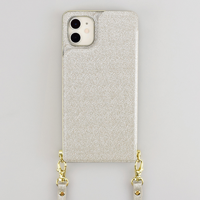 【iPhone11/XR ケース】Cross Body Case Glitter Series for iPhone11 (pearl silver)goods_nameサブ画像