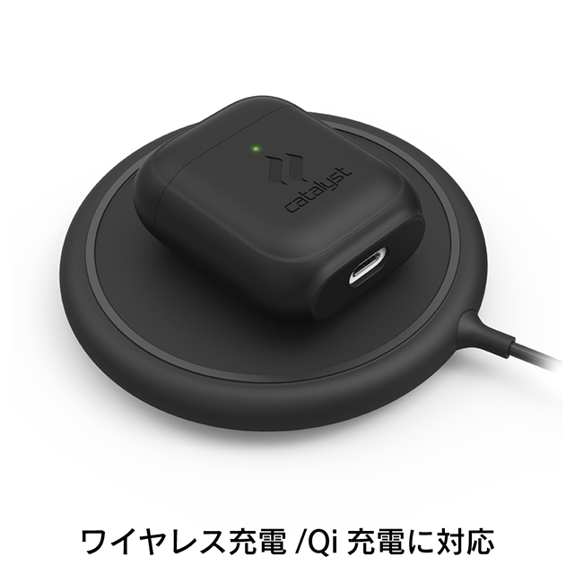 【AirPods(第2/1世代) ケース】スタンディングケース (ブラック)サブ画像