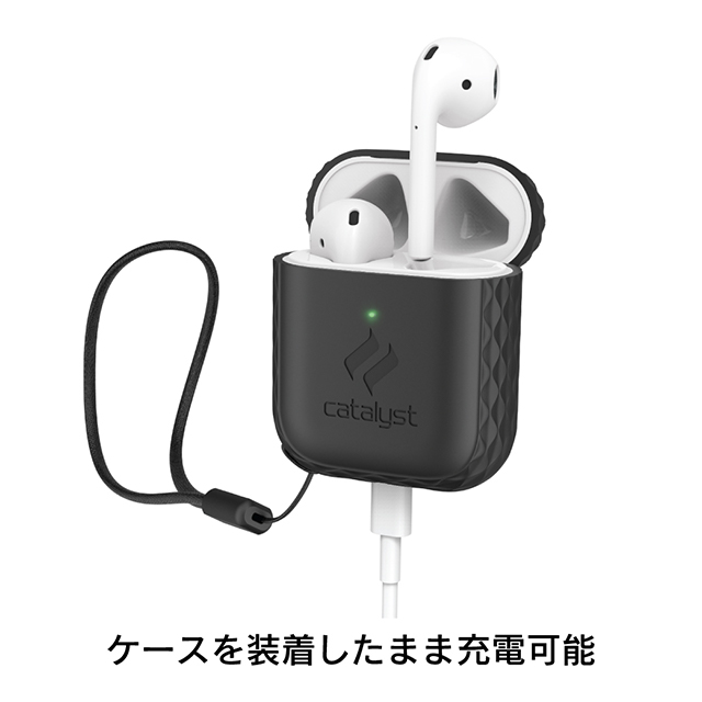 【AirPods(第2/1世代) ケース】ストラップケース (ブラック)goods_nameサブ画像