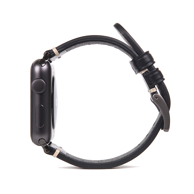 【Apple Watch バンド 45/44/42mm】Italian Buttero Leather (ブラック) for Apple Watch SE(第2/1世代)/Series9/8/7/6/5/4/3/2/1goods_nameサブ画像