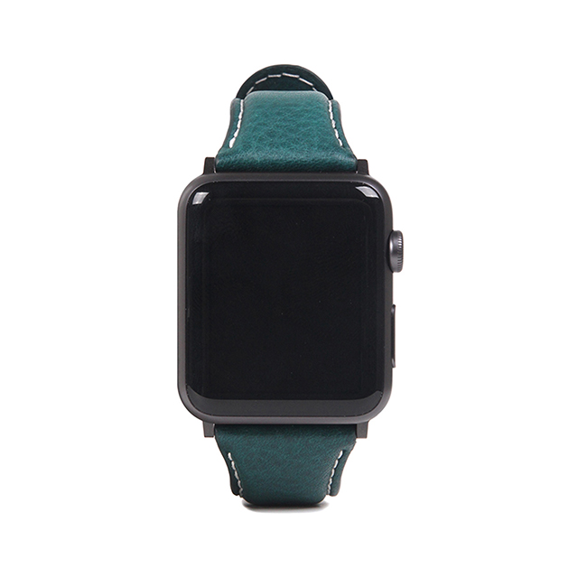 【Apple Watch バンド 45/44/42mm】Italian Minerva Box Leather (ブルー) for Apple Watch SE(第2/1世代)/Series9/8/7/6/5/4/3/2/1サブ画像