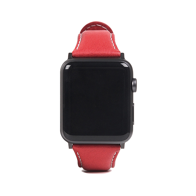 【Apple Watch バンド 45/44/42mm】Italian Minerva Box Leather (レッド) for Apple Watch SE(第2/1世代)/Series9/8/7/6/5/4/3/2/1goods_nameサブ画像