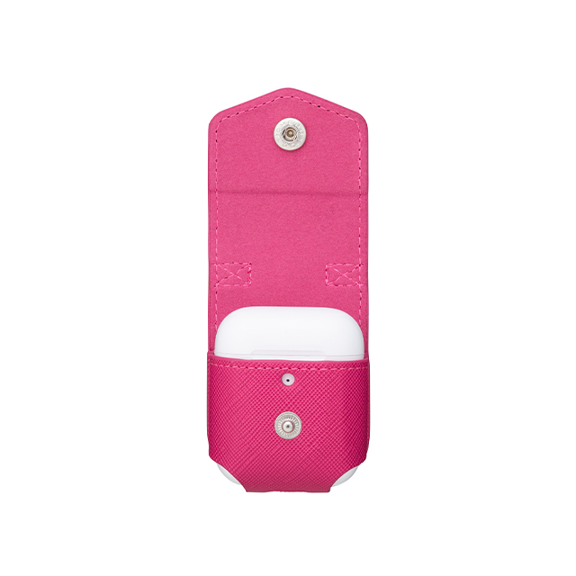 【AirPods(第2/1世代) ケース】“EURO Passione” PU Leather Case (Pink)サブ画像