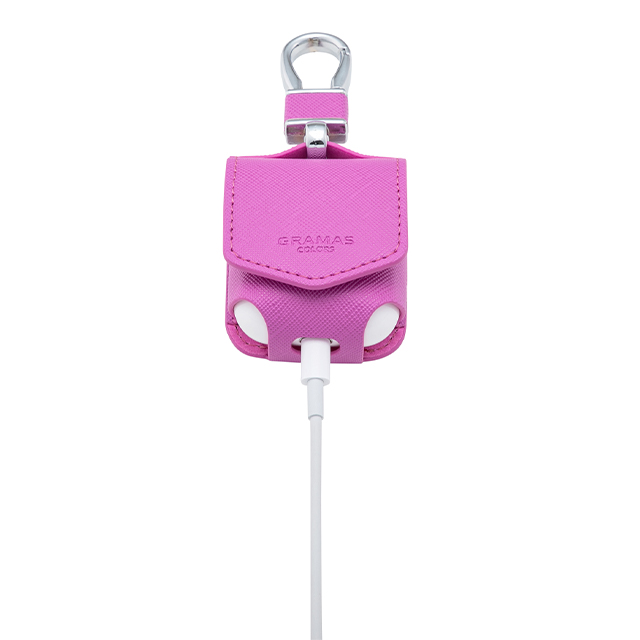 【AirPods(第2/1世代) ケース】“EURO Passione” PU Leather Case (Pink)サブ画像