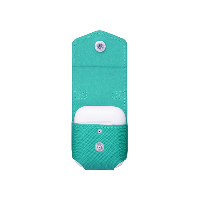 【AirPods(第2/1世代) ケース】“EURO Passione” PU Leather Case (Turquoise)goods_nameサブ画像