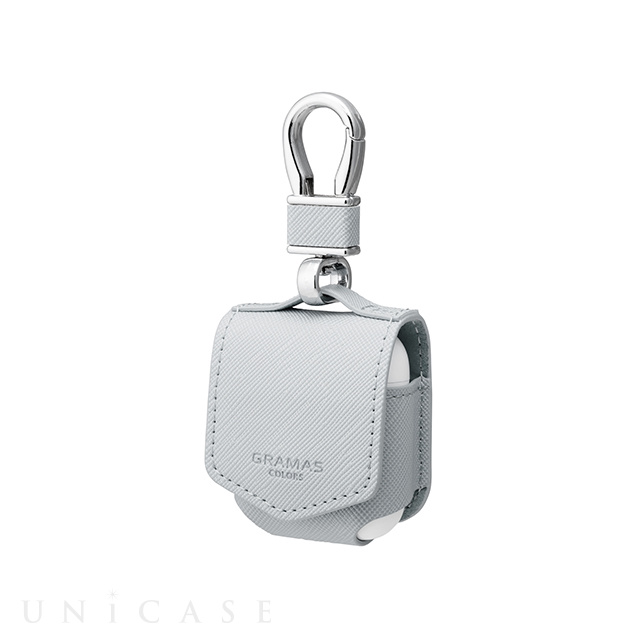 【AirPods(第2/1世代) ケース】“EURO Passione” PU Leather Case (Light Gray)