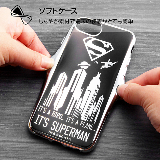 【iPhoneSE(第3/2世代)/8/7/6s/6 ケース】バットマン/TPUソフトケース メタリック (バットマンロゴ)goods_nameサブ画像