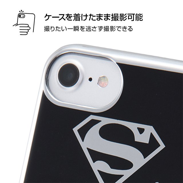 【iPhoneSE(第3/2世代)/8/7/6s/6 ケース】バットマン/TPUソフトケース メタリック (バットマンロゴ)goods_nameサブ画像