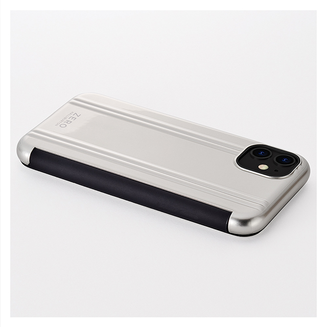 【アウトレット】【iPhone11/XR ケース】ZERO HALLIBURTON Hybrid Shockproof Flip case for iPhone11 (Silver)サブ画像