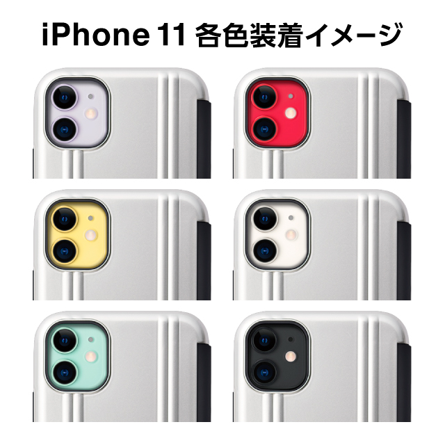 【アウトレット】【iPhone11/XR ケース】ZERO HALLIBURTON Hybrid Shockproof Flip case for iPhone11 (Silver)goods_nameサブ画像