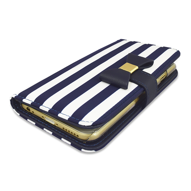 【アウトレット】【iPhone6s/6 ケース】Ribbon Diary Stripe Navy for iPhone6s/6goods_nameサブ画像