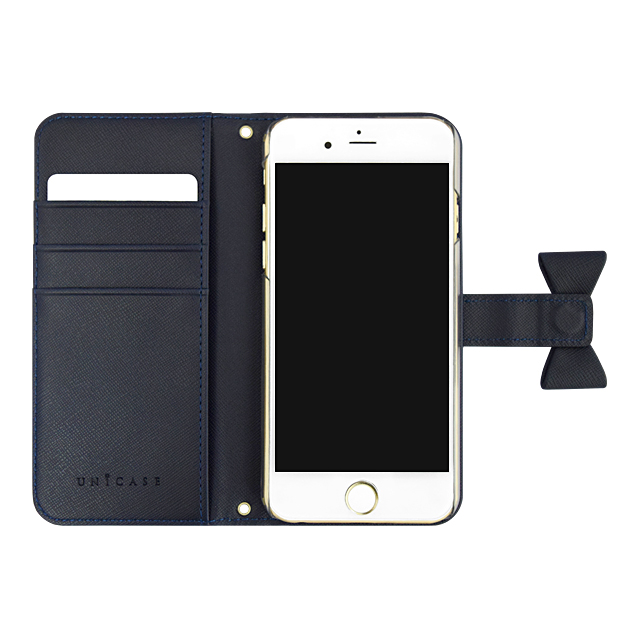 【アウトレット】【iPhone6s/6 ケース】Ribbon Diary Stripe Navy for iPhone6s/6サブ画像