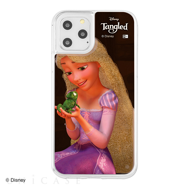 【iPhone11 Pro ケース】ディズニーキャラクター/ラメ グリッターケース (塔の上のラプンツェル/spark joy)