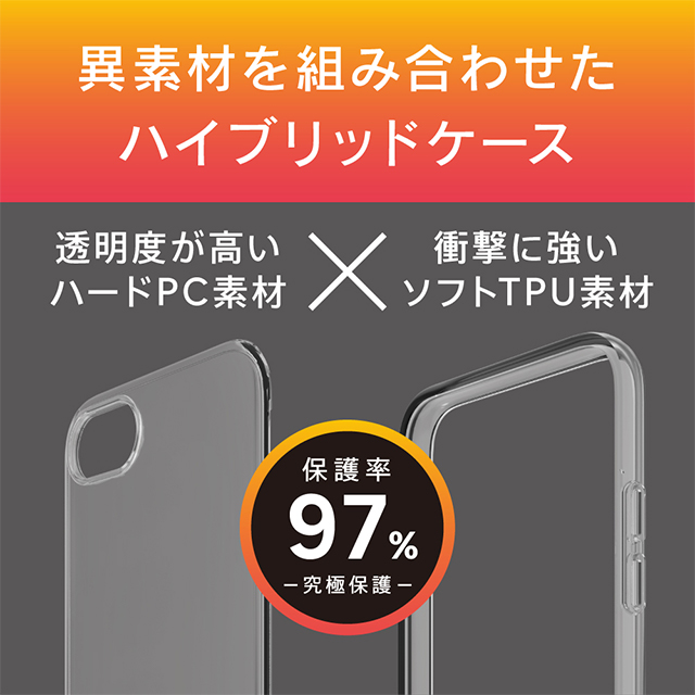 【iPhoneSE(第3/2世代)/8/7/6s/6 ケース】[Turtle Premium] ハイブリッドケース レンズリング (クリア)goods_nameサブ画像