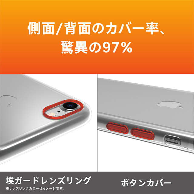 【iPhoneSE(第3/2世代)/8/7/6s/6 ケース】[Turtle Premium] ハイブリッドケース レンズリング (クリア)goods_nameサブ画像